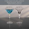 Dinewares 2 Piece Premium Clear Stem Crystal Martini Glasses with Gold Rim and Diamond-like QI004760.GD.2 - alternate 8