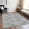 Homeroots 9' X 12' Gray And Ivory Geometric Washable Indoor Outdoor Area Rug 598578 - alternate 9