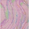 Homeroots 9' X 12' Pink Green And Teal Blue Abstract Washable Indoor Outdoor Area Rug 600250 - alternate 6