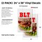 Signmission Blt, Vinyl Decals Only 24 Inch x 36 Inch, Vinyl Decal, 2PK DSB-2436-2PACK-Blt - alternate 2