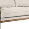 Homeroots 75" Ivory Linen Blend Sofa With Brown Legs 489535 - alternate 4