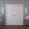 Sartodoors Sliding Double Pocket Doors 36x84 inches White Solid Core Modern Interior ROYAL9888DP-EMAL-3684 - alternate 1