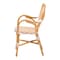 Bali & Pari Mattie Natural Rattan Dining Bistro Chair, Beige 269-14768-ZORO - alternate 8