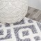 Jonathan Y Astrid Retro Trellis High-Low Cream/Gray 5 ft. x 8 ft. Area Rug SNT103B-5 - alternate 6