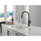 Delta Nicoli Single Handle Pull-Down Kitchen Faucet, 11.06 in, Matte Black / Champagne Bronze 19867LF-GZ - alternate 5