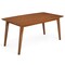Homeroots 66" Brown Solid Wood Dining Table 640720 - alternate 1