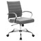 Leisuremod Benmar Leather Office Chair, Grey BO19GRL - alternate 1