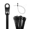 Tr Industrial Contractor Series Mounting Hole Cable Ties, Type 21, 11in, UV Black, 100-Piece TR88411 - alternate 1
