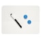 Charles Leonard Magnetic Dry Erase Board, Two Sided, Plain/Plain, 9" x 12" 35130 - alternate 2