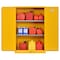 Sandusky Lee Heavy Duty Welded Steel Flammable Safety Cabinet, 43x18x65, Yellow SC450F-P - alternate 9