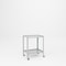 Pucel Utility Table with 3 Drawers, 3 in Casters, 20 in W x 28 in D x 31 in H, Black TU-2028-2-C3 - alternate 1