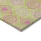 Homeroots 9' X 12' Lime Green Pink And Ivory Floral Medallion Washable Indoor Outdoor Area Rug 614603 - alternate 6