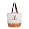 Picnic Time Family Of Brands NCAA Virginia Cavaliers Coronado Canvas and Willow Basket Tote - Picnic Bag 203-00-187-594-0 - alternate 1