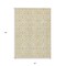 Homeroots 5' X 8' Wheat And Ivory Geometric Washable Indoor Outdoor Area Rug 594888 - alternate 8