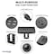 Kable Kontrol Outlet Strip, USB, 4 USB/3 Outlet(s) 4.9 ft., White KK-EC-BK - alternate 7
