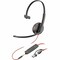 Hp Poly Blackwire 3215 Monaural USB-C Headset +3.5mm Plug +USB-C/A Adapter (Bulk) 8X227A6 - alternate 1