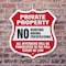 Signmission Private Property Shield Sign No Hunting, 6 inch X 6 inch, Plastic Sign, 2PK SHI-P-2PACK-6-446 - alternate 6