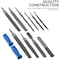 Neiko Metal Two Way File and Rasp Set, 12 Piece, Heat Treated Carbon Steel, Non Slip PVC Handle 00109A - alternate 5