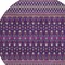 Homeroots 8' Purple Pink And Yellow Round Tribal Washable Indoor Outdoor Area Rug 582586 - alternate 7