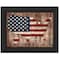 Homeroots America The Beautiful Black Framed Print Wall Art 405469 - alternate 1