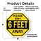 Signmission Please Stay 6 Feet Away, 6 Inch X 6 Inch, Plastic Sign OC-P-6-198 - alternate 6