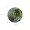 Homeroots 8' Round Green Round Abstract Washable Non Skid Indoor Outdoor Area Rug 559456 - alternate 6