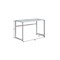 Homeroots 48" Silver Glass Computer Desk 333497 - alternate 5