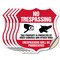 Signmission No Trespassing Shield Sign This Property, 4 inch X 4 inch, Vinyl Decal, 5PK SHI-D-5PACK-4-409 - alternate 1