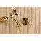 Kingston Brass Two-Handle Wall Mount Bridge Kitchen Faucet with Brass Sprayer, Polished Brass KS2442PLBS - alternate 6