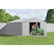 Arrow Classic 14 x 12 x 7 ft Flute Grey Steel Storage Shed CLG1412FG - alternate 10