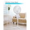Black & Decker 16-Inch Pedestal Fan, Standing Fan with 3 Speed Settings, White BFP16MXW - alternate 6