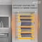 Anzzi Eve Series 8-Bar Wall Mounted Electric Bathroom Towel Warmer Rack in Brushed Nickel Finish TW-AZ012BN - alternate 7