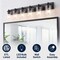 Jonathan Y Irving 40" 6-Light Seeded Glass/Iron Modern Contemporary LED Vanity Light, Black JYL7621B - alternate 10