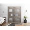 Vdomdoors Solid French Double Doors 48 x 96in, Nebraska Grey W/ Frosted Glass, Closet Bedroom Sturdy Doors SETE6933DD-NEB-4896 - alternate 1