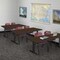 Regency Cain T-Base Training Seminar Table W/ 2 M Stack Chairs, 66 in W, 24 in L, Neo Walnut MTRCT6624NW47BY - alternate 7