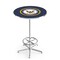Holland Bar Stool Co 42" Chrome U.S. Navy Pub Table, 36" dia. Top L216C4236Navy - alternate 1
