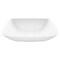 Vigo Hyacinth Modern White Matte Stone 14 in. L x 14 in. W x 4 in. H Square Vessel Bathroom Sink VG04009 - alternate 1