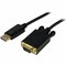 Startech.Com 6 FT DISPLAYPORT TO VGA ADAPTER CONVERTER CABLE - 6 FOOT DP TO VGA VIDEO CONVERT DP2VGAMM6B - alternate 1