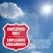 Signmission Bilingual Employees Only Shield Sign Emp, 4 inch X 4 inch, Vinyl Decal, 2PK SHI-D-2PACK-4-364 - alternate 4