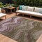 Homeroots 8' X 10' Taupe And Beige Abstract Washable Indoor Outdoor Area Rug 618187 - alternate 1