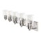 Jonathan Y Irving 36" 5-Light Seeded Glass/Iron Modern Contemporary LED Vanity Light, Nickel JYL7620A - alternate 12
