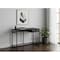 Homeroots 42" Black and White Wood and Metal Sled Computer Desk 489828 - alternate 5