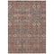 Homeroots 8' X 10' Red And Dark Blue Floral Washable Indoor Outdoor Area Rug 564371 - alternate 9