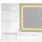 Homeroots 32" White Wood Lighted Two Drawer Dresser 714277 - alternate 3