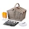 Picnic Time Family Of Brands Piccadilly Picnic Basket, Anthology Collection - Gray with Gold Accents 202-19-322-000-0 - alternate 6