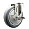 Service Caster 5 Inch 316SS Thermoplastic Rubber Wheel Swivel Bolt Hole Caster with Brake SCC SCC-SS316BH20S514-TPRB-TLB - alternate 1
