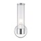 Jonathan Y Cecil 6" 1-Light Tall Cylinder Iron/Striped Glass Modern Mid-Century LED Vanity, Chrome JYL3537A - alternate 10