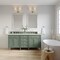 James Martin Vanities Brittany 72'' D Vanity, Smokey Celadon w/ Jasmine Pearl Top w/FreePower Wireless Charger 650-V72-SC-FEJP - alternate 8