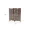 Homeroots 84" Brown Wood Folding Four Panel Screen Room Divider 274748 - alternate 4
