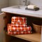 Homeroots Set of Six Orange And White Cotton Geometric Jacquard Towel Set, 6PK 662347 - alternate 5